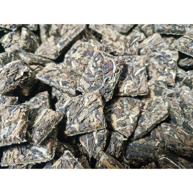 福鼎老白茶小方砖 陈年寿眉紧压 250g